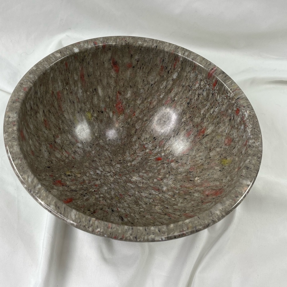 Vintage Texas Ware #118 Confetti Mixing Bowl Melamine Gray Made in USA